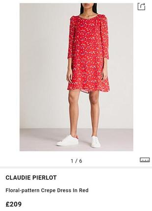 Красивое платье от французского бренда claudie pierlot paris, оригинал
 размер 40
 отлично на s-м-l
 стан нового