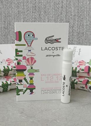 Lacoste eau de lacoste l.12.12 sparkling collector edition x jeremyville  пробник (оригинал)