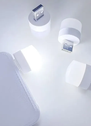 Usb led-лампочка циліндрична, холодне світло біле
