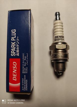 Свеча зажигания 2т denso w22fs-u 4025 spark plug (оригинал) япония м14*1.25 12.7 для 2т скутеров 50-125к