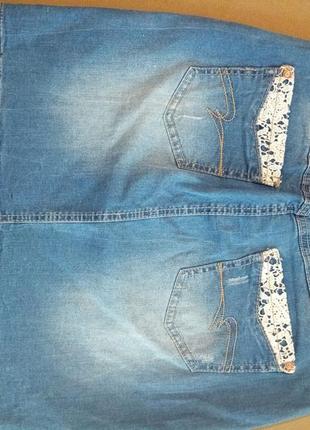 Фирменная джинсовая юбка3 фото