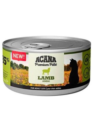 Acana premium вологий корм для кішок з ягням 85 г
