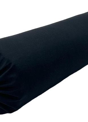 Валик для масажного столу easyfit 60 см чорний (з чохлом)2 фото