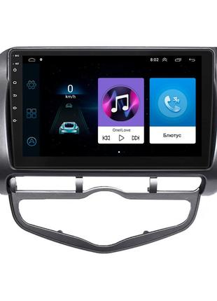 Штатная магнитола lesko для honda fit i auto ac 2001-2008 экран 9" 1/16gb wi-fi gps base хонда фит 3шт
