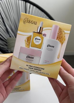 Лимитированный набор для волос gisou ultra hydrating hair heroes