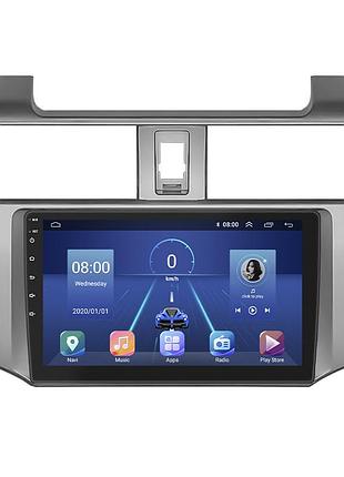 Штатная магнитола lesko для toyota 4runner v 2009-2013 экран 9" 6/128gb 4g wi-fi gps top