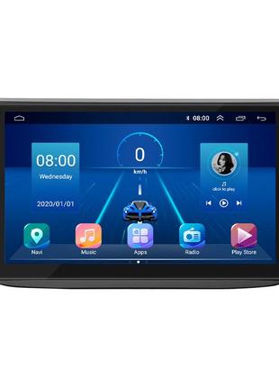 Штатная магнитола lesko для fiat 500 ii 2007-2015 экран 9" 2/32gb wi-fi gps base фиат