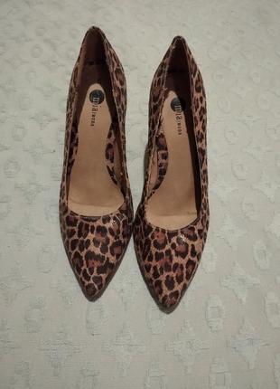 Леопардові туфлі човники3 фото