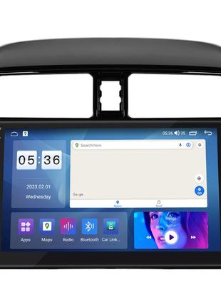 Магнитола lesko для mitsubishi mirage vi 2012-2015 ips 9" 2/32gb carplay 4g wi-fi gps prime митсубиси мираж