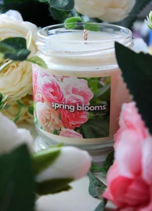 Соєва ароматична свічка "spring blooms"3 фото