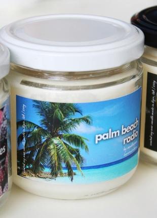 Соєва ароматична свічка "palm beach radio"🌴📻1 фото