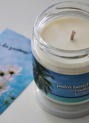 Соєва ароматична свічка "palm beach radio"🌴📻3 фото