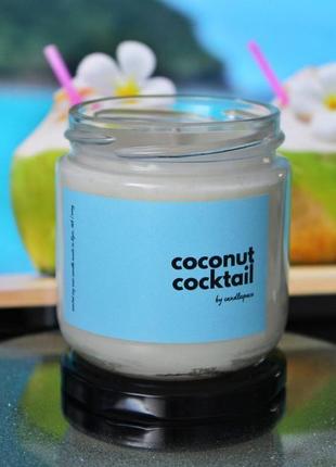 Соєва ароматична свічка "coconut cocktail"3 фото