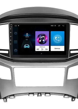Штатная магнитола lesko для hyundai h-1 ii рестайлинг 2015-2018 экран 9" 1/16gb wi-fi gps base хюндай 3шт