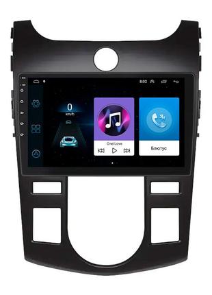 Штатна магнітола lesko для kia cerato ii 2008-2013 екран 9" 1/16gb wi-fi gps base кіа церато 3 шт.