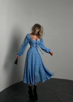 Довга сукня зі шнурівкою на спині, длинное платье со шнуровкой на спине9 фото