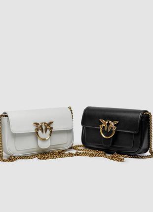 Pinko love bag pocket simply cream/antique gold2 фото