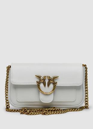 Pinko love bag pocket simply cream/antique gold5 фото