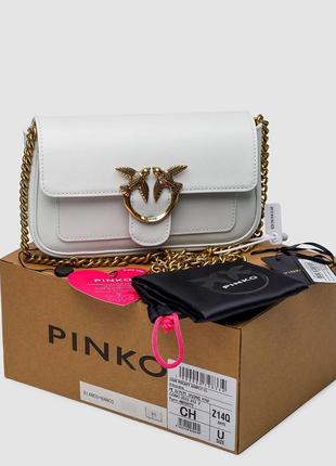 Pinko love bag pocket simply cream/antique gold1 фото