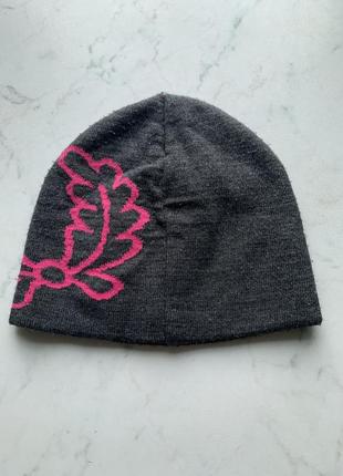 Теплая зимняя двойная шапка fred perry 53-56