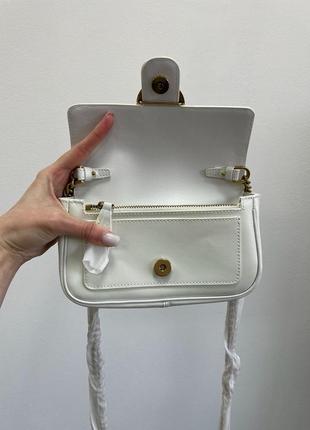 Pinko love bag pocket simply cream/antique gold7 фото