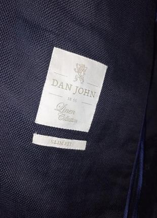 Dan john пиджак slim fit лен хлопок7 фото