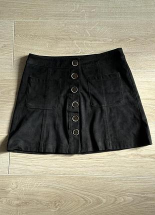 Замшева спідниця zara