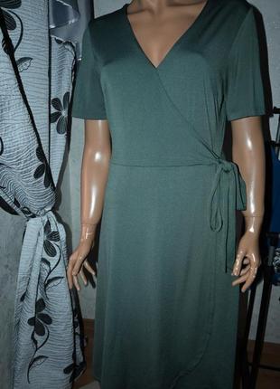 Гарна сукня нефритового кольору фірми h&m3 фото