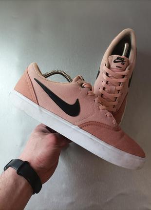 Кроссовки, кеды nike sb check solar cnvs terra blush black