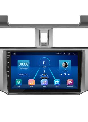 Штатна магнітола lesko для toyota 4runner v рестайлінг 2013-н.в. 9" 2/32gb wi-fi gps base тойота фортуна