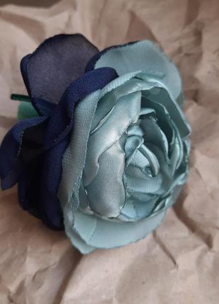 Цветок из ткани  роза, квітка, троянда3 фото