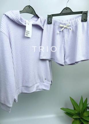 Комплект, костюм детский h&m худи и шорты для девочки 116, 122, 128, 134, 140 см