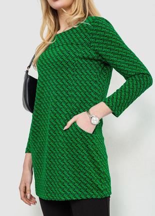 Туника цвет зелено-черный
