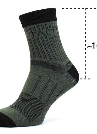Упаковка літні тактичні шкарпетки зсу 10 пар 41-45 хакі tactical армійські носки військові2 фото