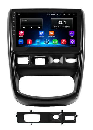 Штатна магнітола lesko для renault duster i 2010-2015 екран 9" 2/32 gb/ wi-fi optima gps android рено дастер