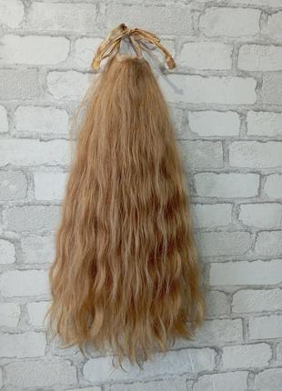 Накладной хвост из натуральных волос, 50 см  "remy "1 фото