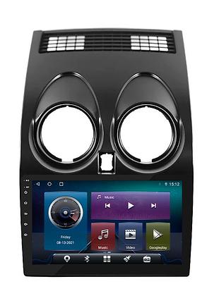 Штатная магнитола lesko для nissan qashqai i 2006-2010 экран 9" 4/64gb 4g wi-fi carplay top gps android