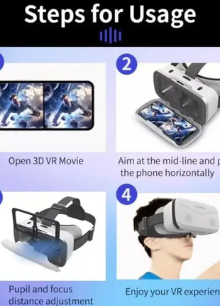 3d окуляри віртуальної реальності shinecon vr sc-g155 фото