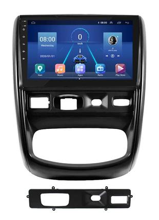Штатна магнітола 9" lesko для renault duster i 2010-2015 6/128gb 4g wi-fi gps top рено