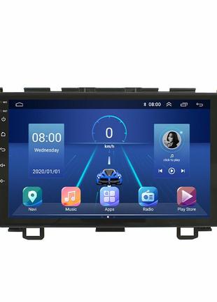 Штатная магнитола lesko для honda cr-v iii 2006-2009 экран 9" 2/32gb top 4g/ wi-fi gps wi fi android