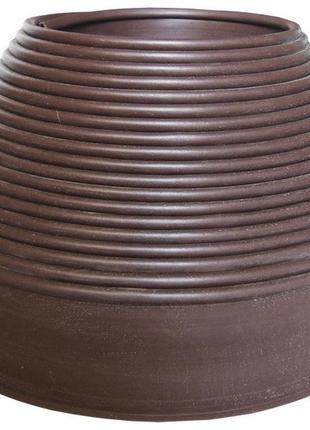 Бордюрна стрічка екобордюр міні (коричнева), 11см х 20м1 фото