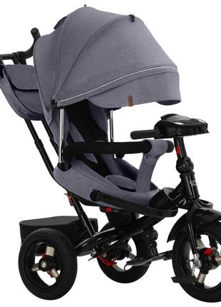 Велосипед триколісний tilly impulse t-386/2 сірий льон /1/