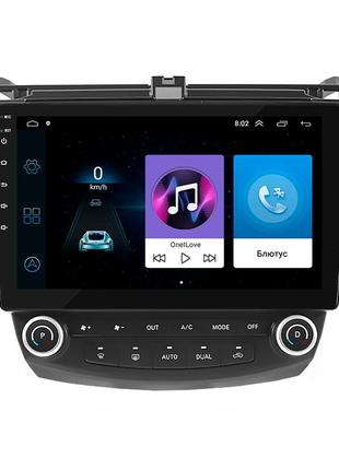 Штатная магнитола lesko для honda accord vii рестайлинг 2005-2008 экран 10" 1/16gb/ wi-fi optima gps andr 17шт
