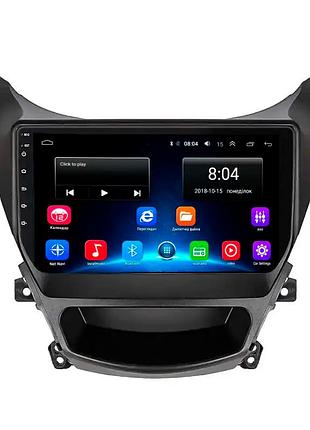 Штатная магнитола lesko для hyundai avante v ver 2 2010-2015 экран 9" 2/32gb wi-fi gps base аванте 2шт