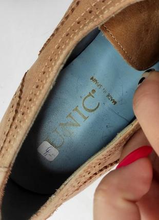 Оксфорды женские туфли кожа коричневого цвета от бренда unic italy 374 фото