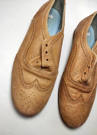 Оксфорды женские туфли кожа коричневого цвета от бренда unic italy 372 фото