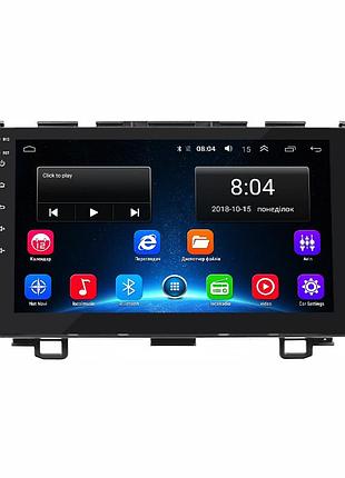 Штатна магнітола lesko для honda cr-v iii рестайлінг 2009-2012 екран 9" 2/32gb wi-fi base gps android