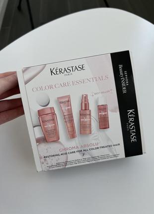 Набір міні для догляду за фарбованим волоссям kerastase chroma absolu3 фото