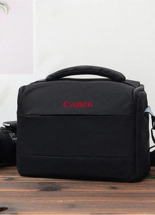 Сумка для фотоапарата canon eos кенон протиударна чорний ( код: ibf062b )