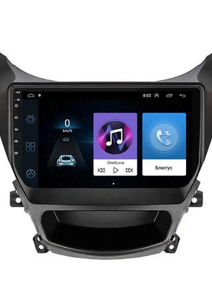 Штатная магнитола lesko для hyundai avante v ver 2 2010-2015 экран 9" 1/16gb wi-fi gps base 2шт